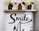Smile Inspirational Removable Home Sticker Decor